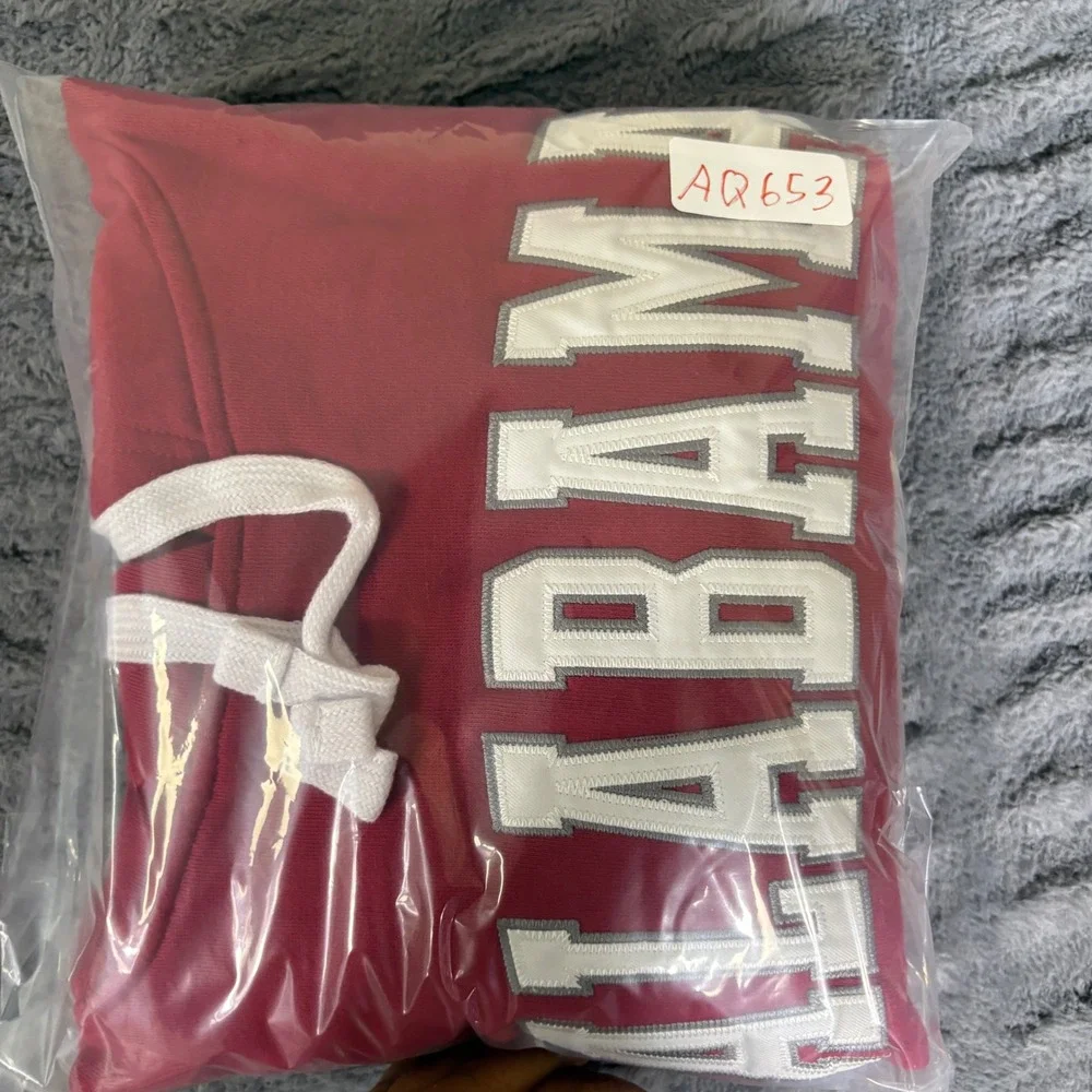 Colosseum Alabama Crimson Tide Mens Large Red Pullover Hoodie NCAA AQ653